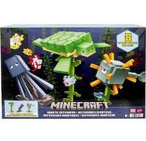 lot 122 image: Mattel Minecraft Aquatic Defenders Figure Pack with 8 Action Figures