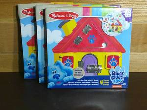 lot 116 image: Set of 3 Melissa & Doug Blues Clues & You Wooden Activity Board with Clue Cards