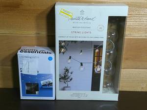 lot 129 image: Set of 2 Indoor Outdoor String Lights-8.5Ft 9ft