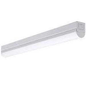 lot 147 image: Commercial Electric 2 ft LED Garage Workshop Ceiling Strip Light Plug-In or Hardwire 900 Lumens with Power & Linking Cord 4000K Bright White