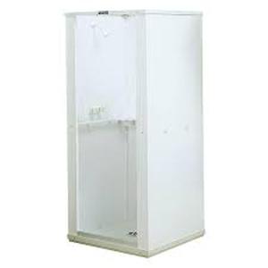 lot 168 image: Durastall 32 in. x 32 in. x 75 in. Shower Stall with Standard Base in White