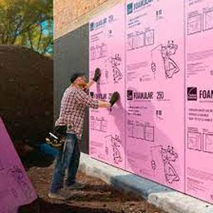 lot 180 image: Set of 3 Owens Corning FOAMULAR 150 1-12 in. x 4 ft. x 8 ft. R-7.5 Scored Squared Edge Rigid Foam Board Insulation Sheathing