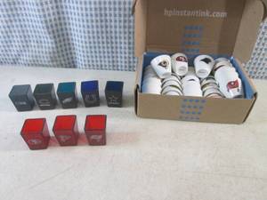 lot 208 image: (EC1) 32 Mini Football Team Ceramic...