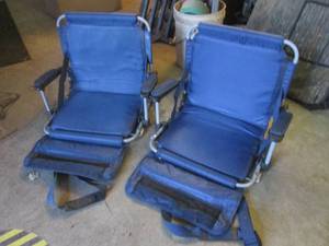 lot 220 image: (F-3) 2 Portable Folding Stadium Se...