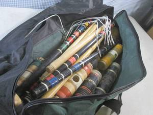 lot 237 image: (F-3) Croquet Set In Canvas Bag...