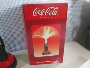 lot 239 image: (BS) Coca-Cola Fiber-Optic Lamp wit...