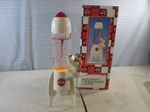 lot 242 image: (EC1) Coca-Cola Rocket Tornado Lamp...