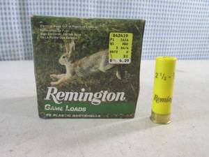 lot 269 image: (BSB) Box 25 Rounds Remington 20 Ga...