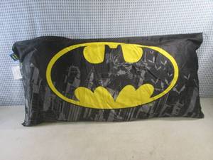 lot 298 image: (EW2) Batman Pillow Approx 33 x 16...