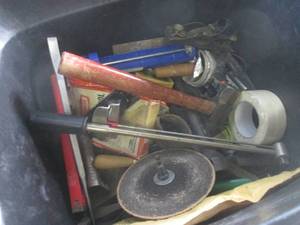 lot 107 image: (G-1) Tote with Assorted Hand Tools...