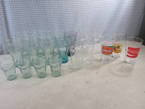lot 180 image: (A-2) Assorted Coca-Cola Glasses...