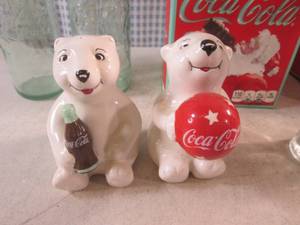 lot 201 image: (BS) Coca-Cola Salt & Pepper Shaker...