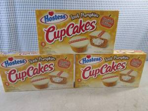 lot 325 image: (B-1) 3 Boxes Hostess Iced Pumpkin ...