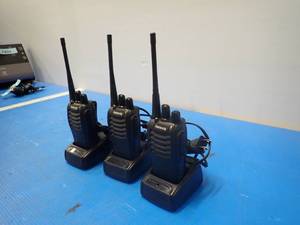 lot 38 image: Retevis&nbspH-777 Walkie-Talkies (x3) with Charging stations and Charging Cables