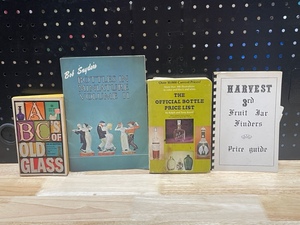 Lot of 4 Collector Books on Antique and Vintage Bottles and Jars
