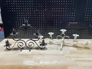 Wrought Iron Candle Holders