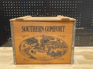 Vintage Southern Comfort Wood Crate