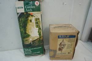 lot 131 image: Garden Arch , outside light
