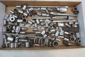 lot 240 image: Huge socket lot, ratchets
