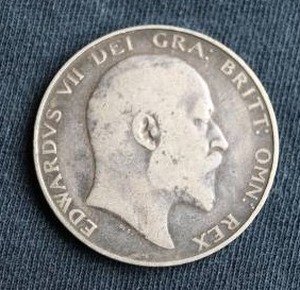 1905 Sterling Silver British Half Crown