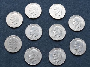 (10) Eisenhower Dollars