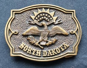 1979 North Dakota Belt Buckle