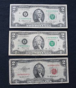 (3) $2 Bills - Including a 1953 Red Seal