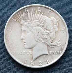 1922 Peace Dollar