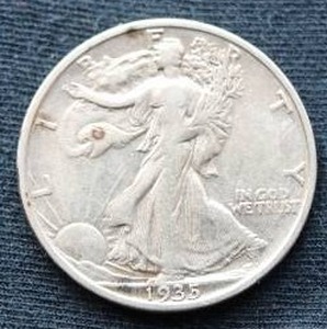 1935-S Walking Liberty Half Dollar