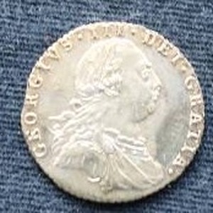 1787 British 6 Pence Silver Coin - George III