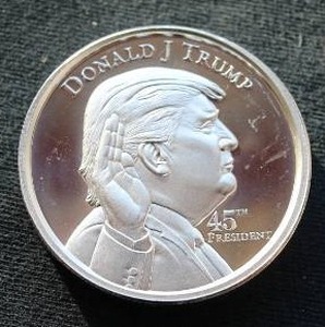 Ultra High Relief Donald Trump 2 Oz. Silver Round