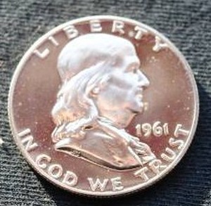 1961 Proof Franklin Half Dollar