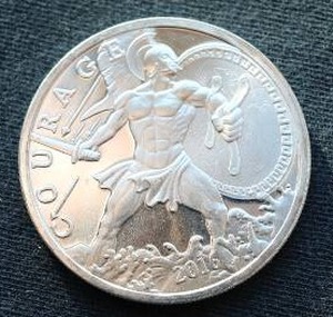 1 Oz. .999 Silver Warrior Round