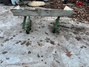 Green Buckboard Wagon Seat