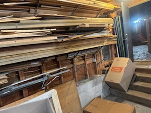 Miscellaneous Wood on Bottom 3 Shelves