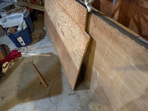 Two Sheets of Plywood and Two Door Desktops