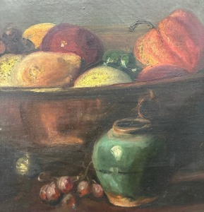 lot 50 image: Original Still Life Fruit Painting