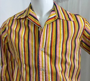lot 80 image: One of a Kind Vintage Handmade Button Up Long Sleeve Dress Shirt