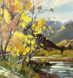 lot 48 image: Original Scenic Painting by Lemke