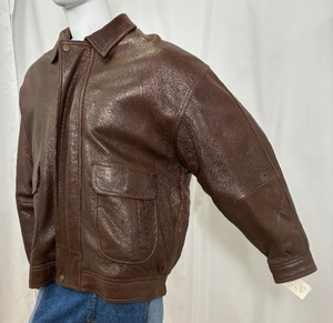 lot 33 image: Brown Leather Jacket by Field Gear New with Tags