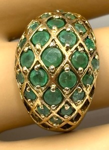 lot 18 image: Sterling Silver Ring with Tourmaline Stoned Detailing