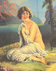 lot 45 image: Vintage June Morn Lithograph Print by R. Atkinson Fox