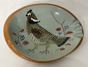 lot 141 image: Pintail and Ruffed Grouse Ashtrays by Stangl Pottery
