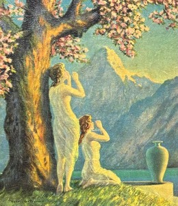lot 149 image: Vintage Loves Echo Art Deco Print by G. Reynard