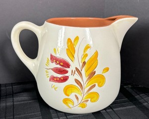 lot 156 image: Vintage Stangl Pottery Provincial Teapot and Pitcher