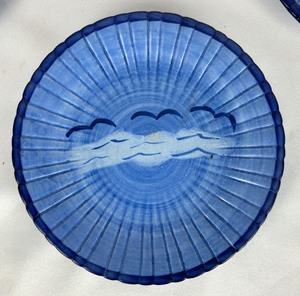 lot 207 image: Six Beautiful Blue Hand Painted Stangl Pottery Plates