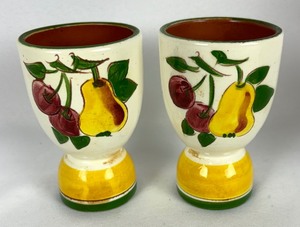 lot 214 image: Vintage Stangl Pottery, Five Egg Cups