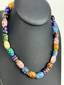 lot 49 image: Venetian Beaded Glass Necklace