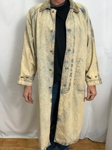 lot 154 image: Vintage Union Bay Denim White Washed Duster  Long Coat