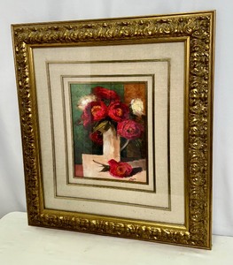 lot 222 image: Lovely Framed Floral Print